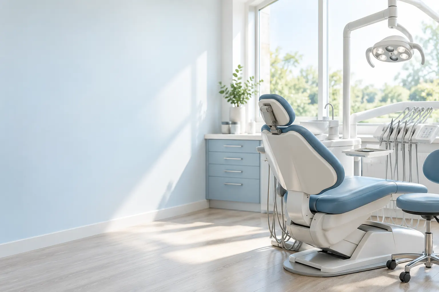 Illustration of a dental treatment room